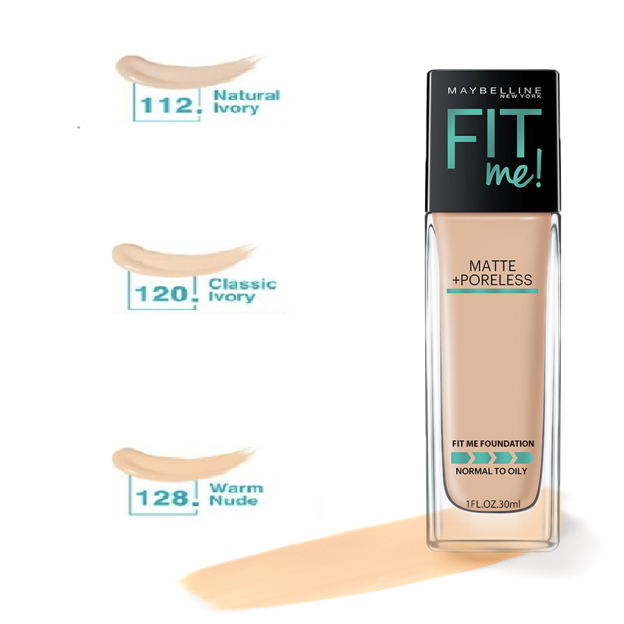 Kem nền maybelline fit me matte poreless foundation spf 22 mịn nhẹ