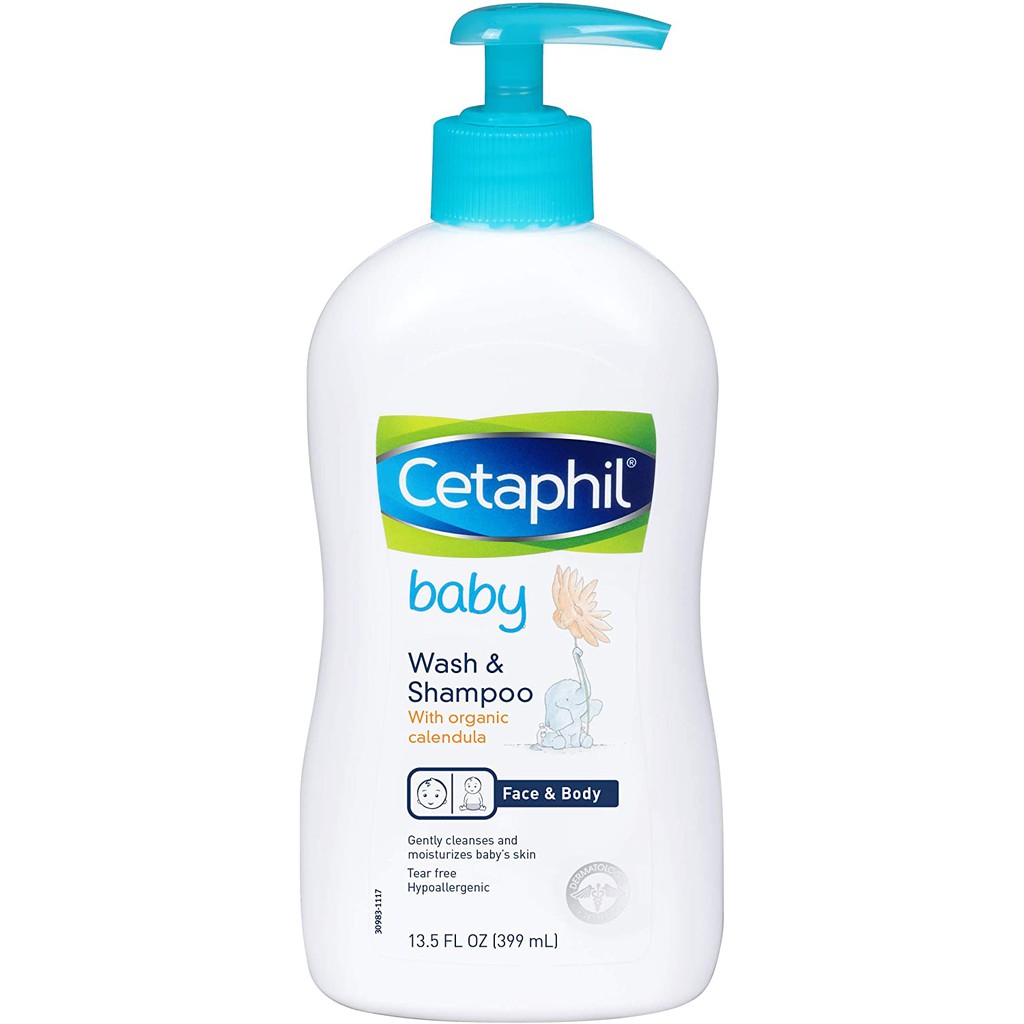 Sữa tắm gội Cetaphil Baby Wash & Shampoo with Organic Calendula 400ml 1