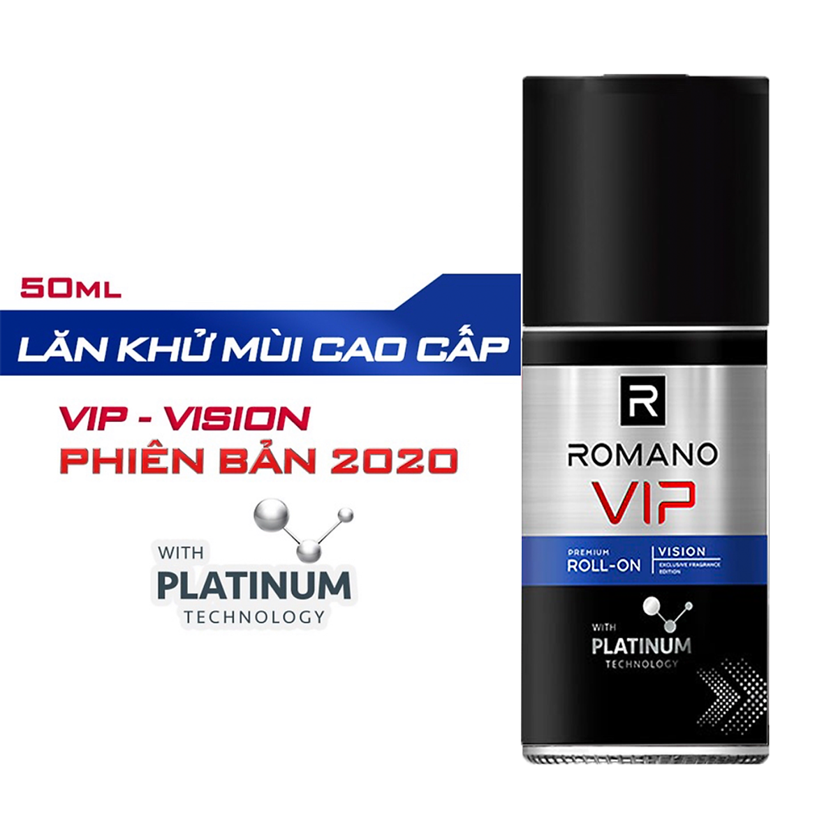 LĂN KHỬ MÙI CAO CẤP ROMANO VIP VISION 50ML