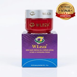 Kem ngừa mụn trắng da chống nắng WLeza 15g 1