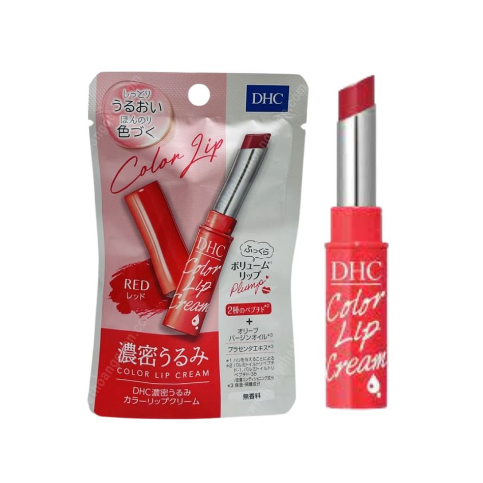 Son Dưỡng Môi DHC Pure Color Lip Cream Stick 1.5g - MÀU ĐỎ 2