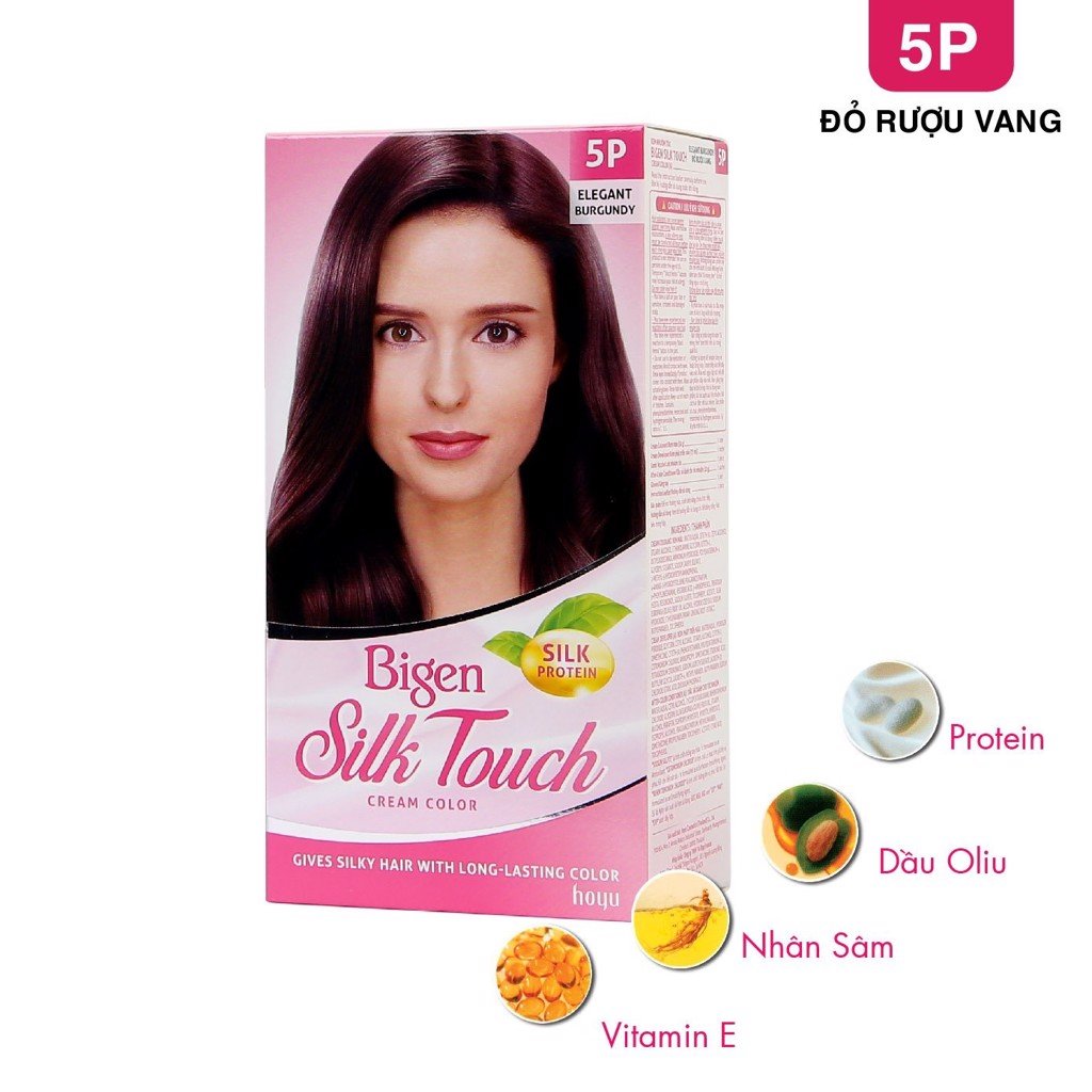 Thuốc Nhuộm Tóc Bigen Silk Touch 5P - ĐỎ RƯỢU VANG 1