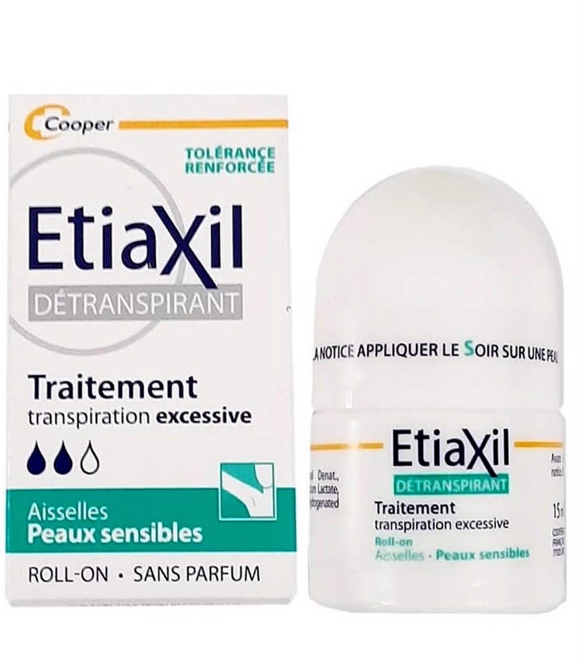 Lăn Khử Mùi EtiaXil Detranspirant Traitement Peaux Sensibles 15ml - Dành Cho Da Nhạy Cảm