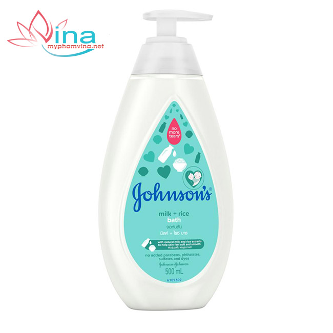 Sữa tắm Johnsons Milk + Rice Bath 500ml