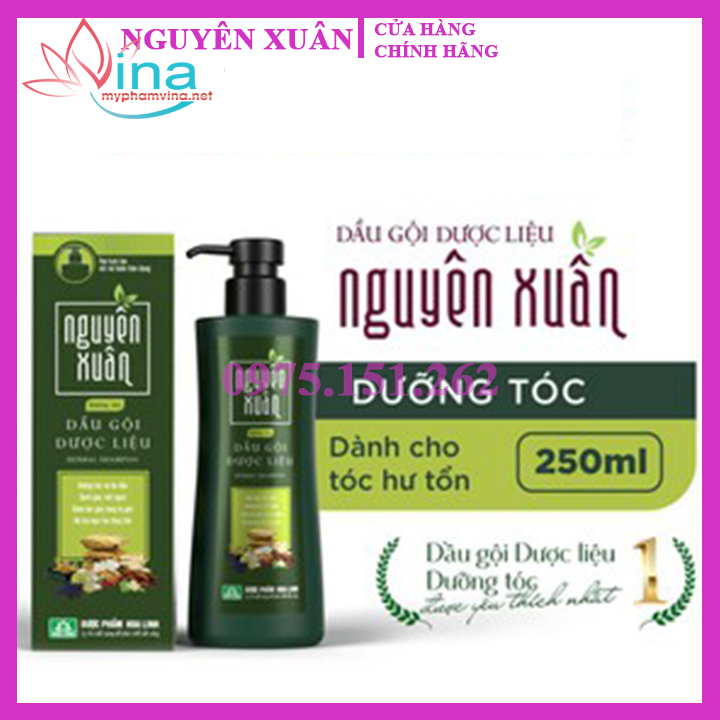 Dầu gội Dược liệu Nguyên Xuân xanh (Dưỡng tóc, phục hồi hư tổn) 250ml 2