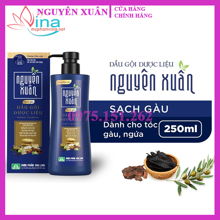 Dầu gội Dược liệu Nguyên Xuân Sạch Gàu 250ml 2