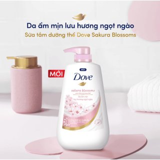 Sữa Tắm Dưỡng Thể Dove Hoa Anh Đào Và Muối Hồng Chai 900G