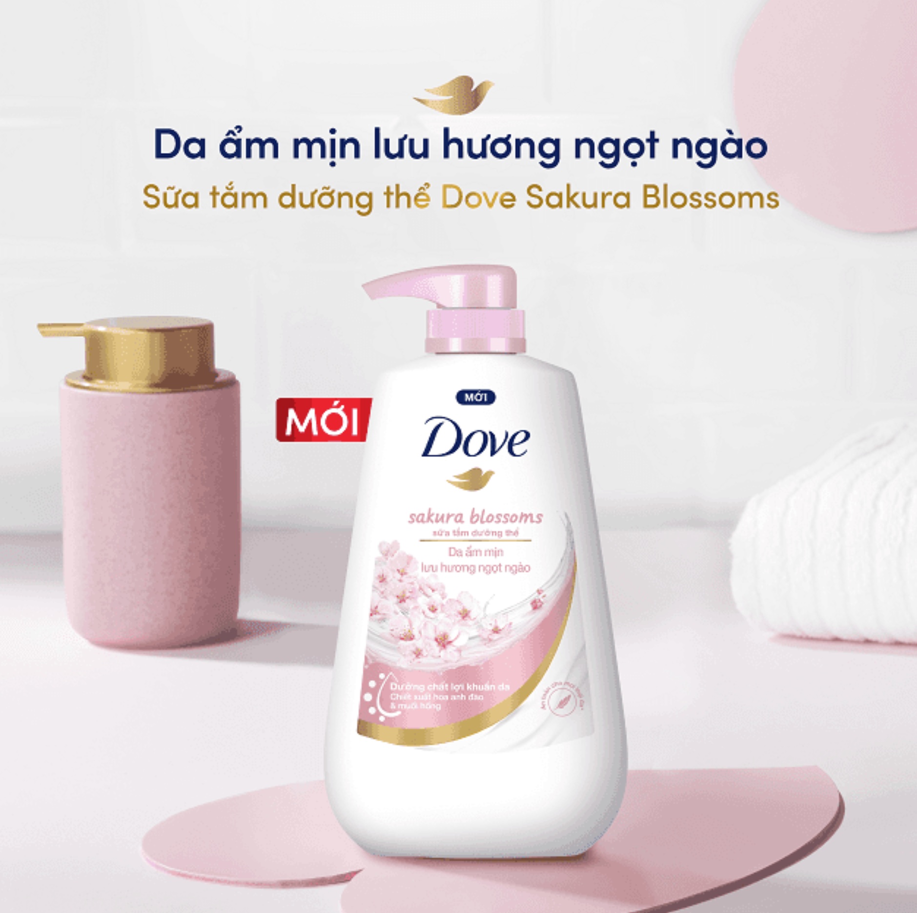 Sữa Tắm Dưỡng Thể Dove Hoa Anh Đào Và Muối Hồng Chai 900G 2