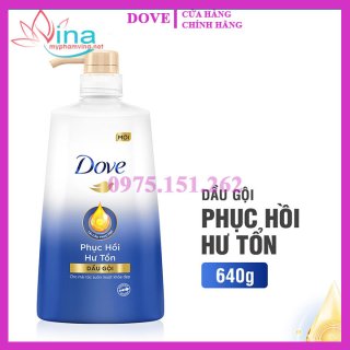 Dầu Gội Dove Phục Hồi Tóc Hư Tổn Chai  640Gr