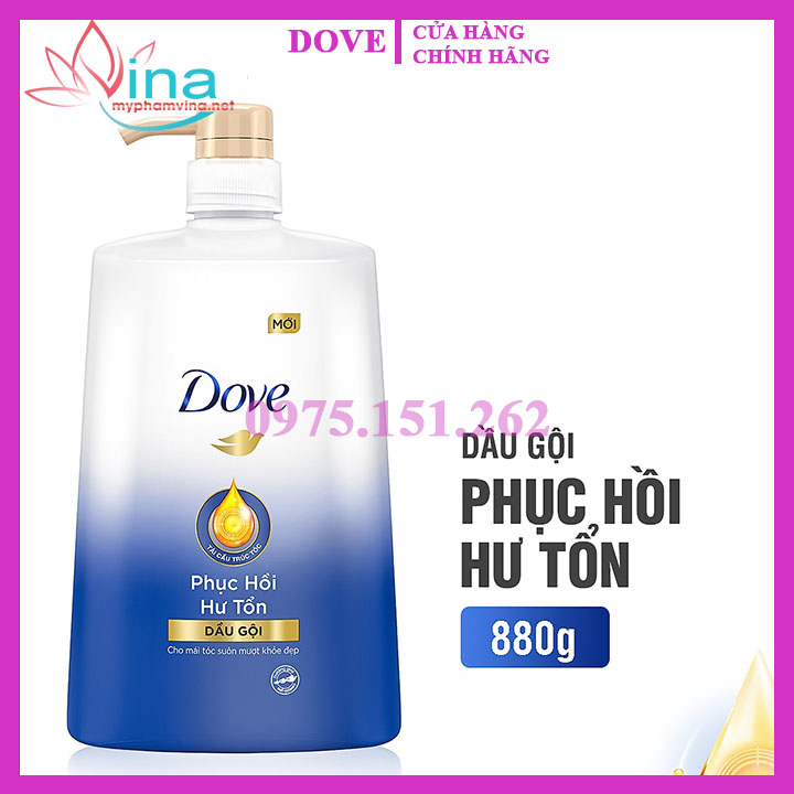 DẦU GỘI DOVE PHỤC HỒI TÓC HƯ TỔN CHAI 900GR 1