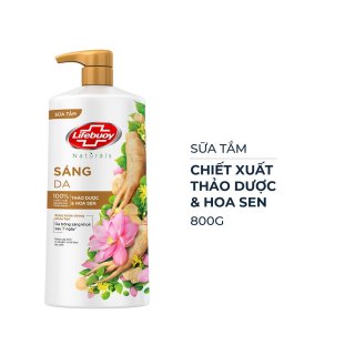 Sữa Tắm Detox Và Sạch Sâu Khỏi Bụi Mịn Pm2.5 Lifebuoy Detox Thảo Dược & Hoa Sen 800gr