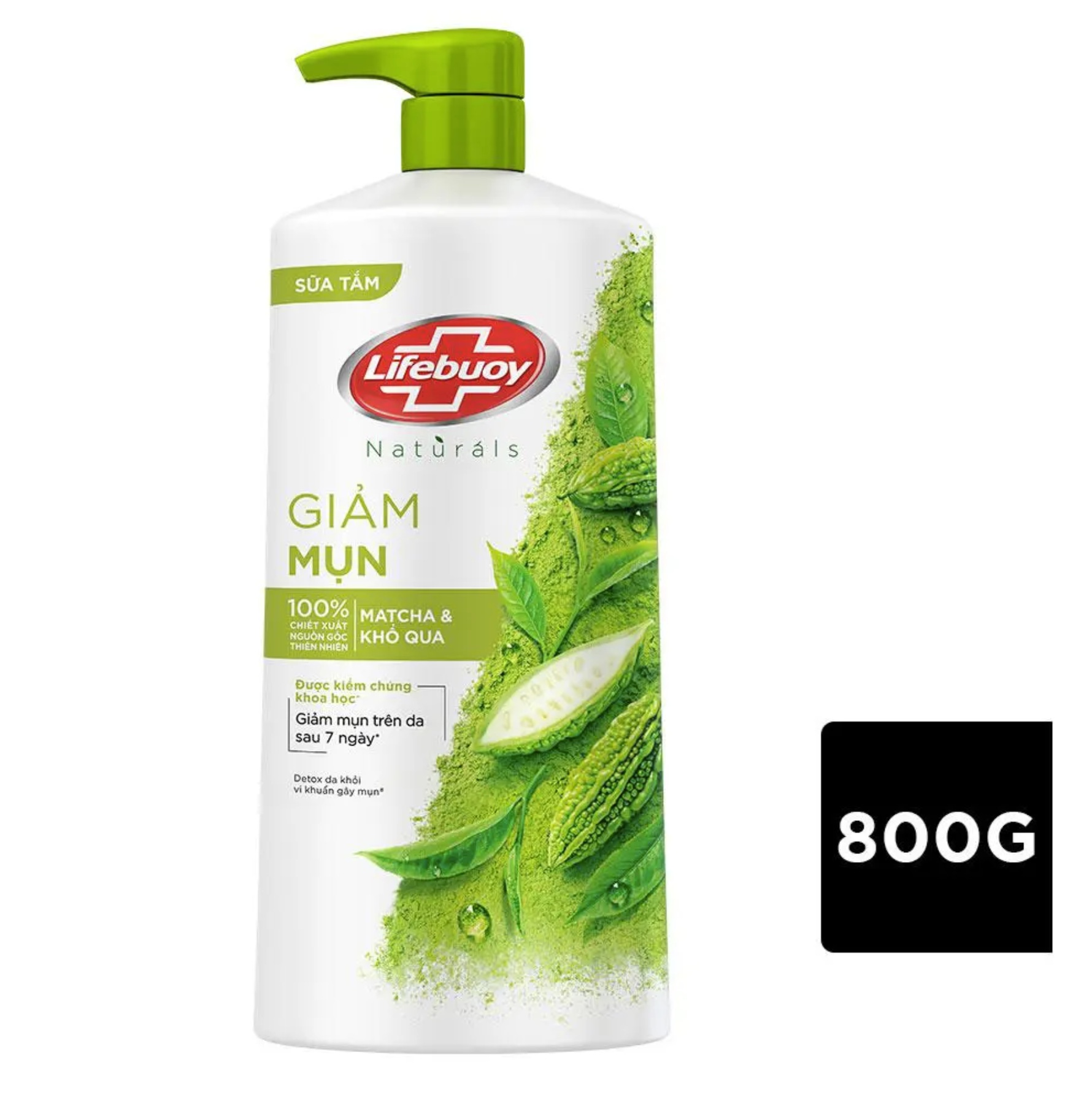 Sữa tắm trà xanh khổ qua Lifebuoy chai 800g 2