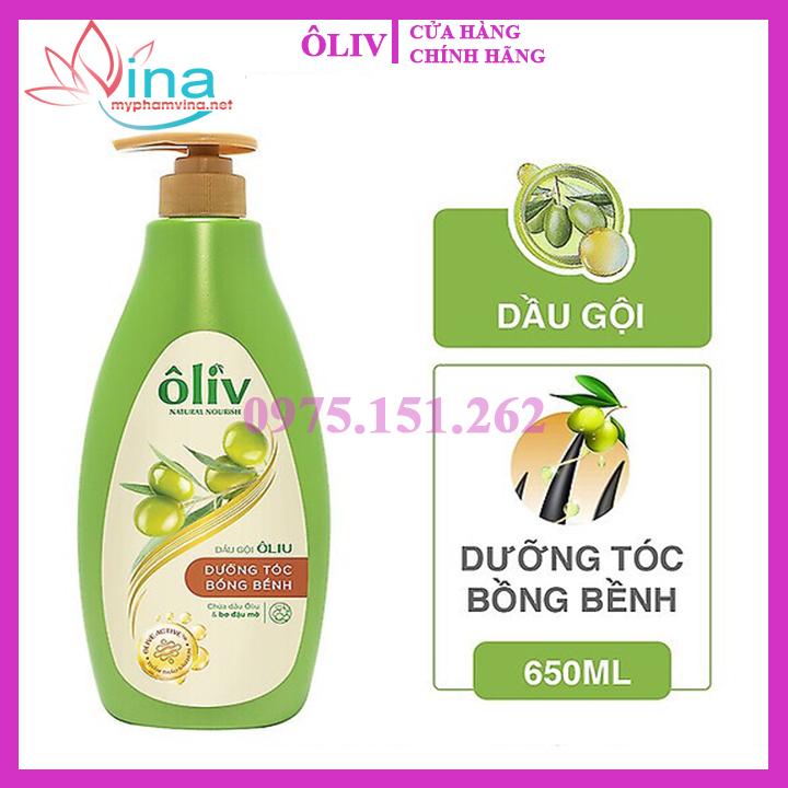 Dầu Gội Ôliv Natural Nourish Dưỡng Tóc Bồng Bềnh 650ml