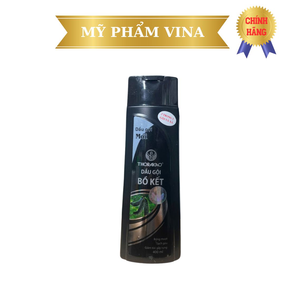 Dầu Gội Xả 2in1 Bồ Kết Thorakao 400ml New 1