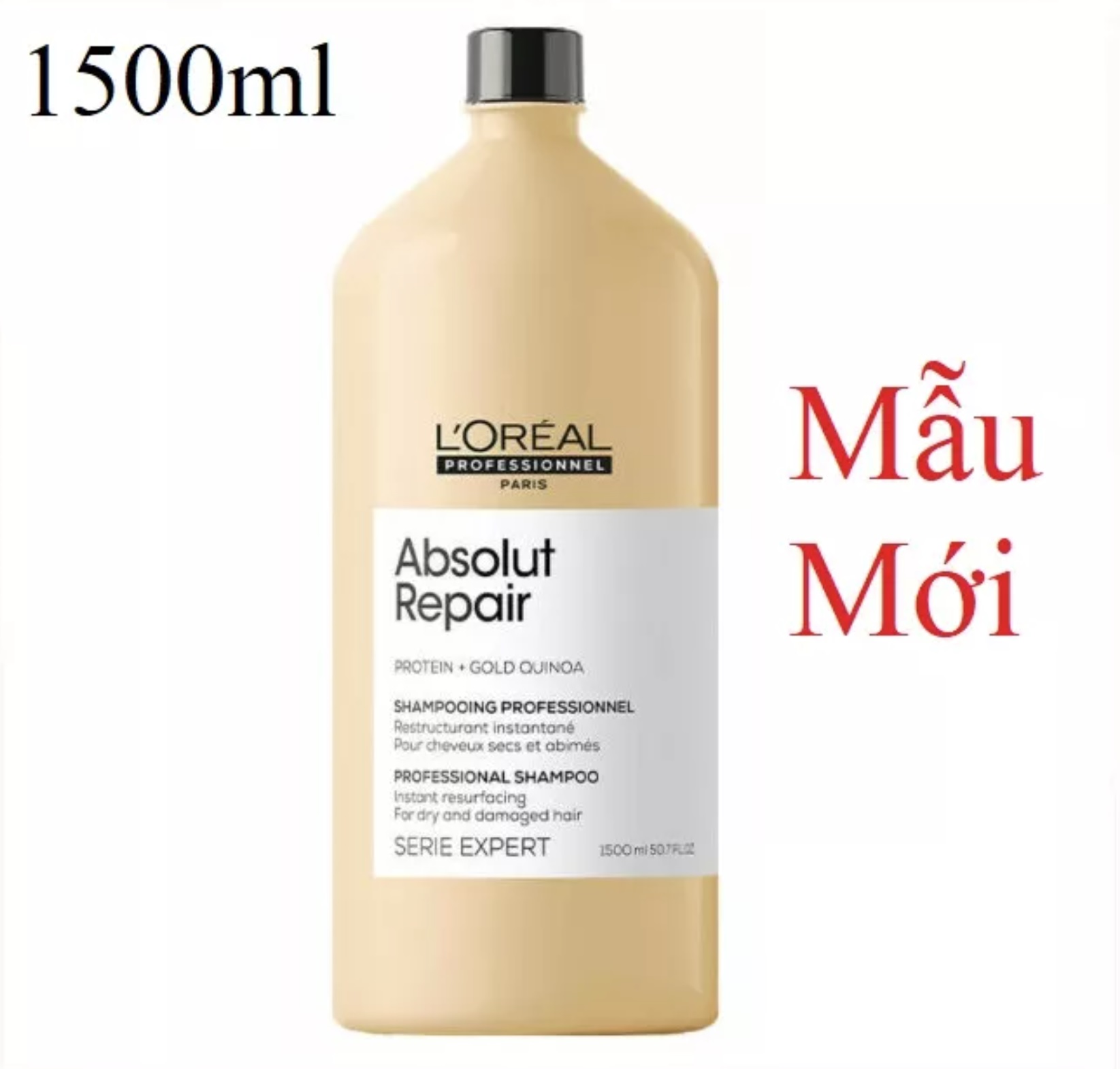 DẦU GỘI LOREAL ABSOLUTE REPAIR 1500ML - PHỤC HỒI TÓC HƯ TỔN