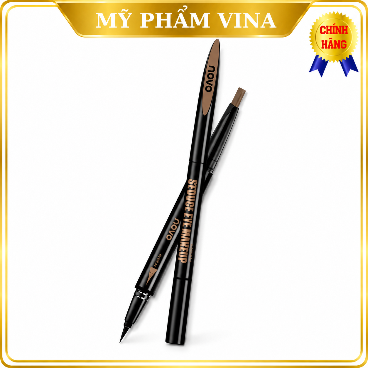 Chì Kẻ Mày 2in1 NoVo Makeup Seduce (KẺ MÀY + KẺ MẮT) 1