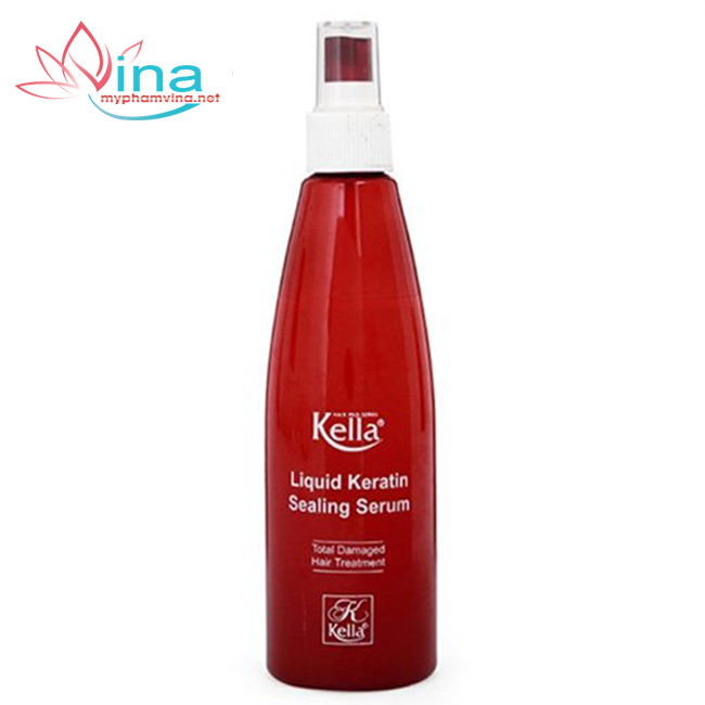 Xịt dưỡng tóc Keratin phục hồi tóc hư tổn Kella Liquid Keratin Sealing Serum 250ml