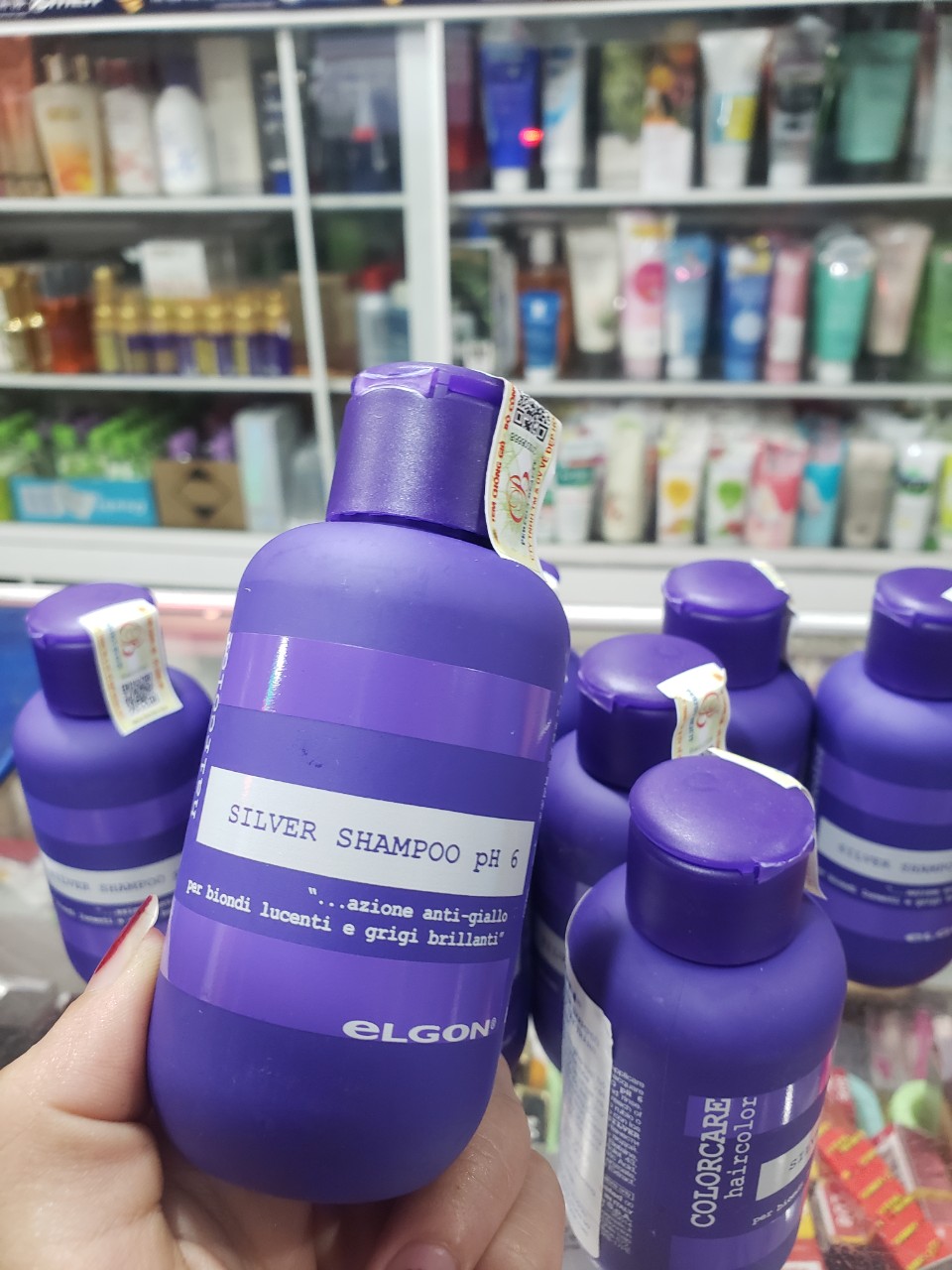 Dầu gội tím ELGON khử ánh vàng cho tóc tẩy 100ML 2