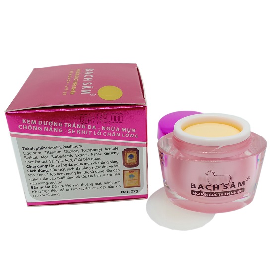Kem Bạch Sâm dưỡng trắng ngừa mụn chống nắng se khít lỗ chân lông K1 (18g) 2