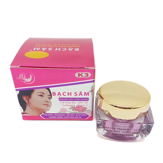 Kem Bạch sâm nám - Tàn nhang - Đồi mồi - Giảm nhăn - Dưỡng trắng - Giúp phục hồi da K3 (18g) 2