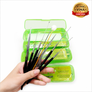 Bộ dụng cụ lấy ráy tai móc ráy tai Thanh Sơn 8 món kèm hộp nhựa