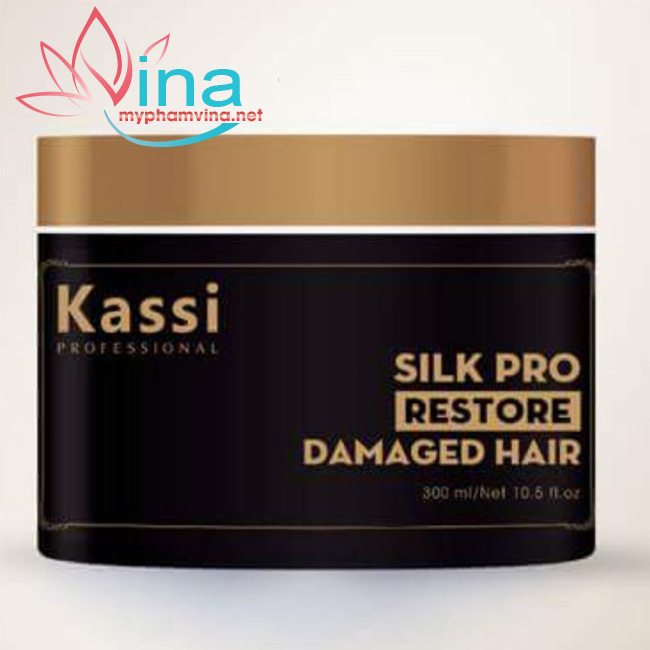 Kem hấp tóc phục hồi hư tổn Kassi Silk Pro Repair 300ml