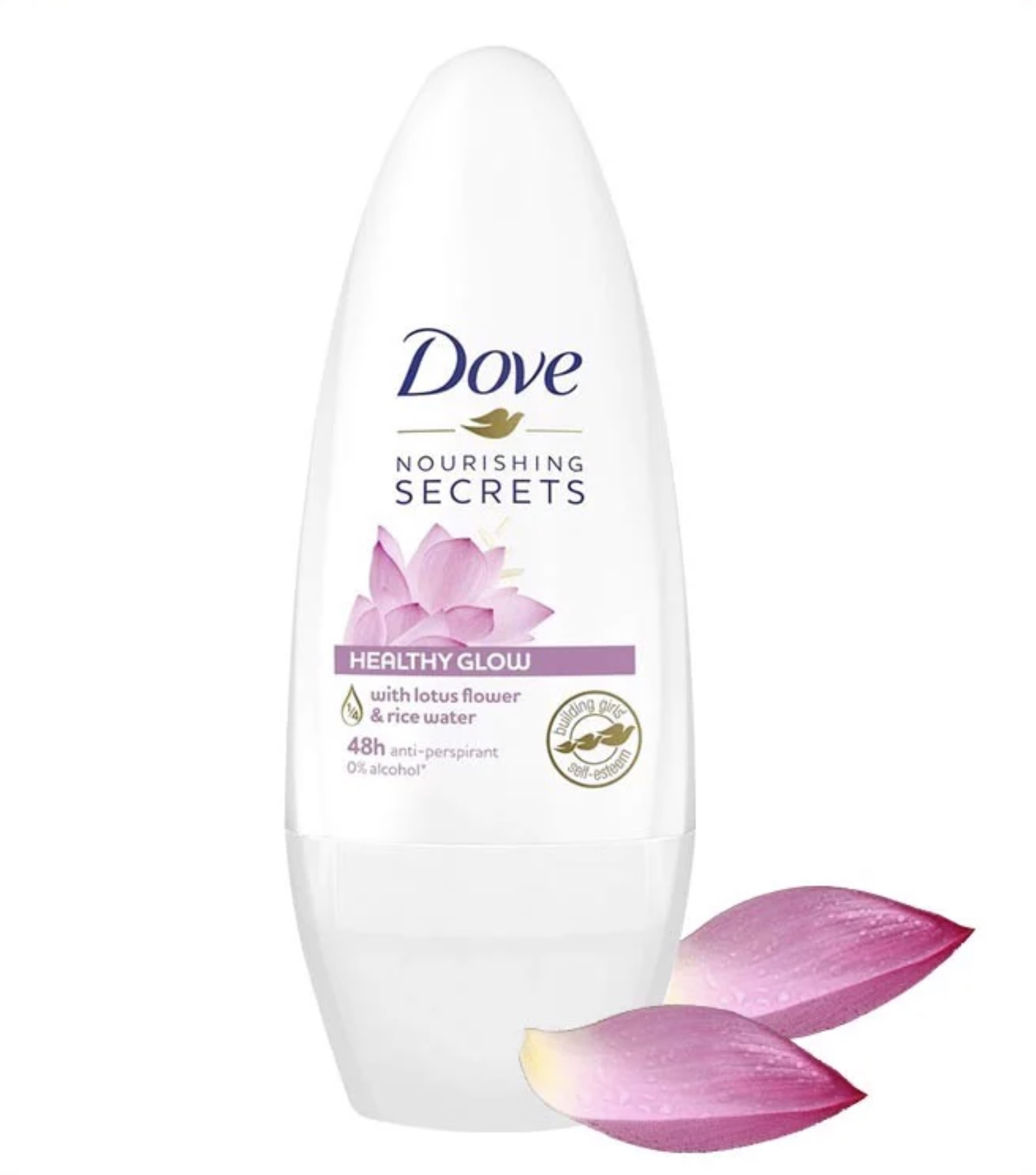 Lăn Khử Mùi Cho Nữ Dove Từ Hoa Sen & Nước Gạo 40ml