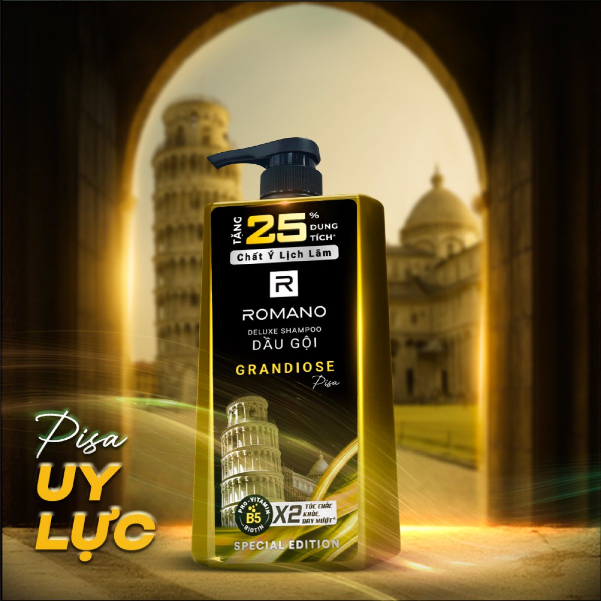 Dầu gội Romano Grandiose hương nước hoa 650g 1