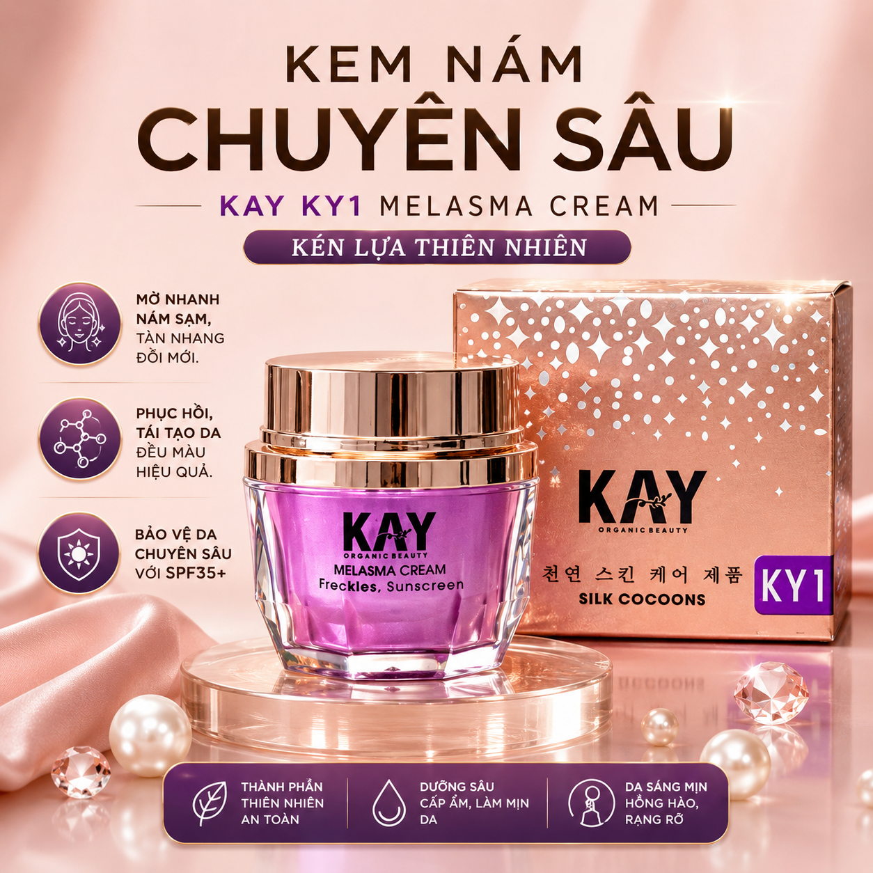 Kem KAY KY1 Kem Nám Chuyên Sâu Cao Cấp 15GR 2