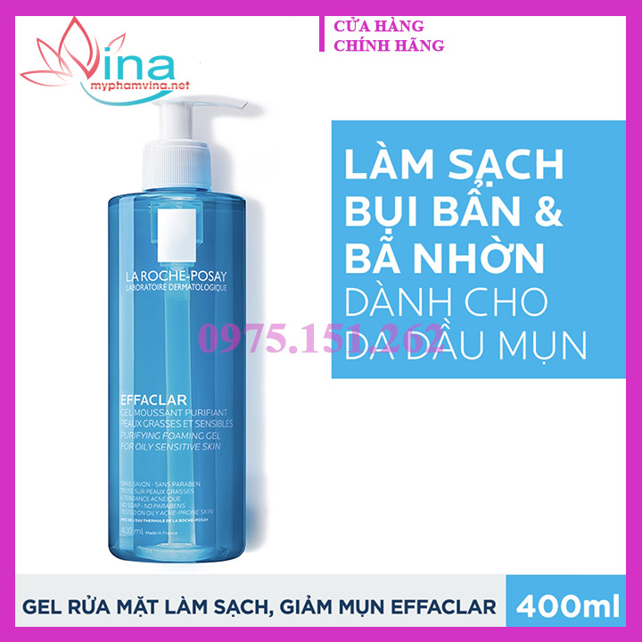 Gel Rửa Mặt Tạo Bọt Da Dầu La Roche-Posay 400Ml