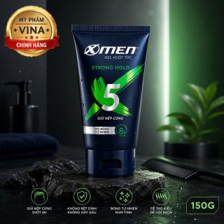 Gel vuốt tóc XMen Strong Hold tạo nếp cứng cực nhanh 150g