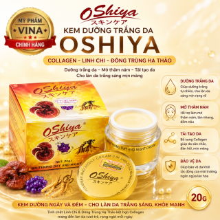 Kem Dưỡng Da OSHIYA Tinh Chất Collagen LingZhi Đông Trùng Hạ Thảo SPF50++ 20GR