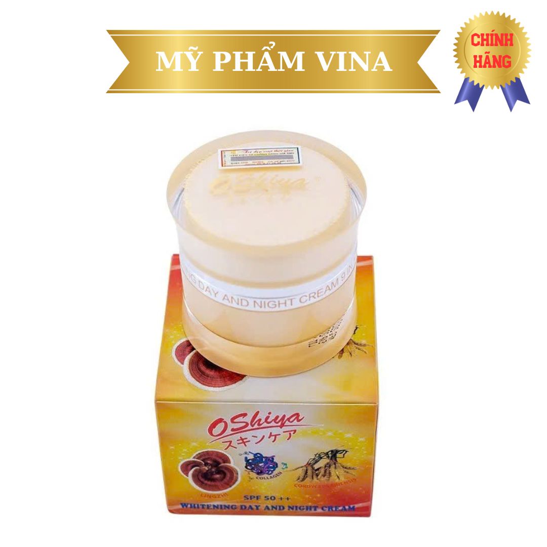 Kem Dưỡng Da OSHIYA Tinh Chất Collagen LingZhi Đông Trùng Hạ Thảo SPF50++ 20GR