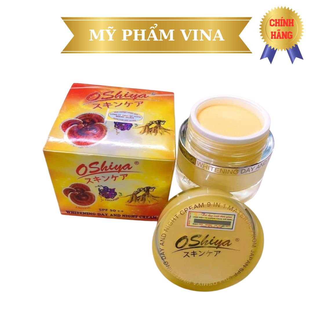 Kem Dưỡng Da OSHIYA Tinh Chất Collagen LingZhi Đông Trùng Hạ Thảo SPF50++ 20GR 2