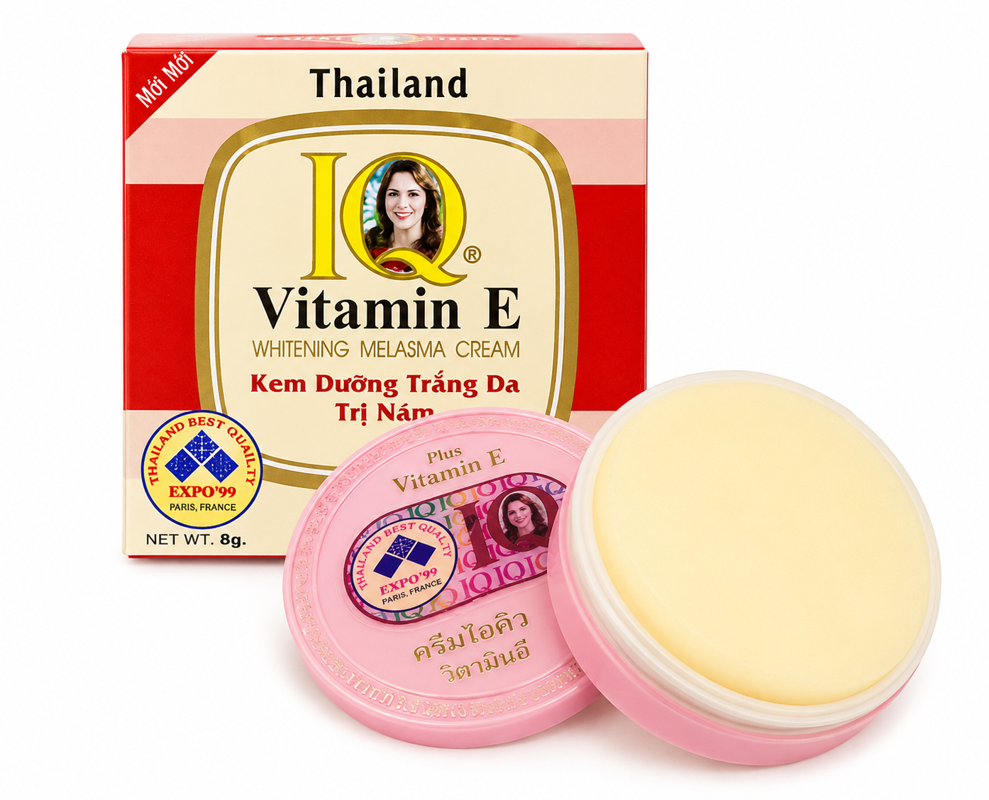 Kem Dưỡng Trắng Da Thái Lan IQ Vitamin E - 8g 2
