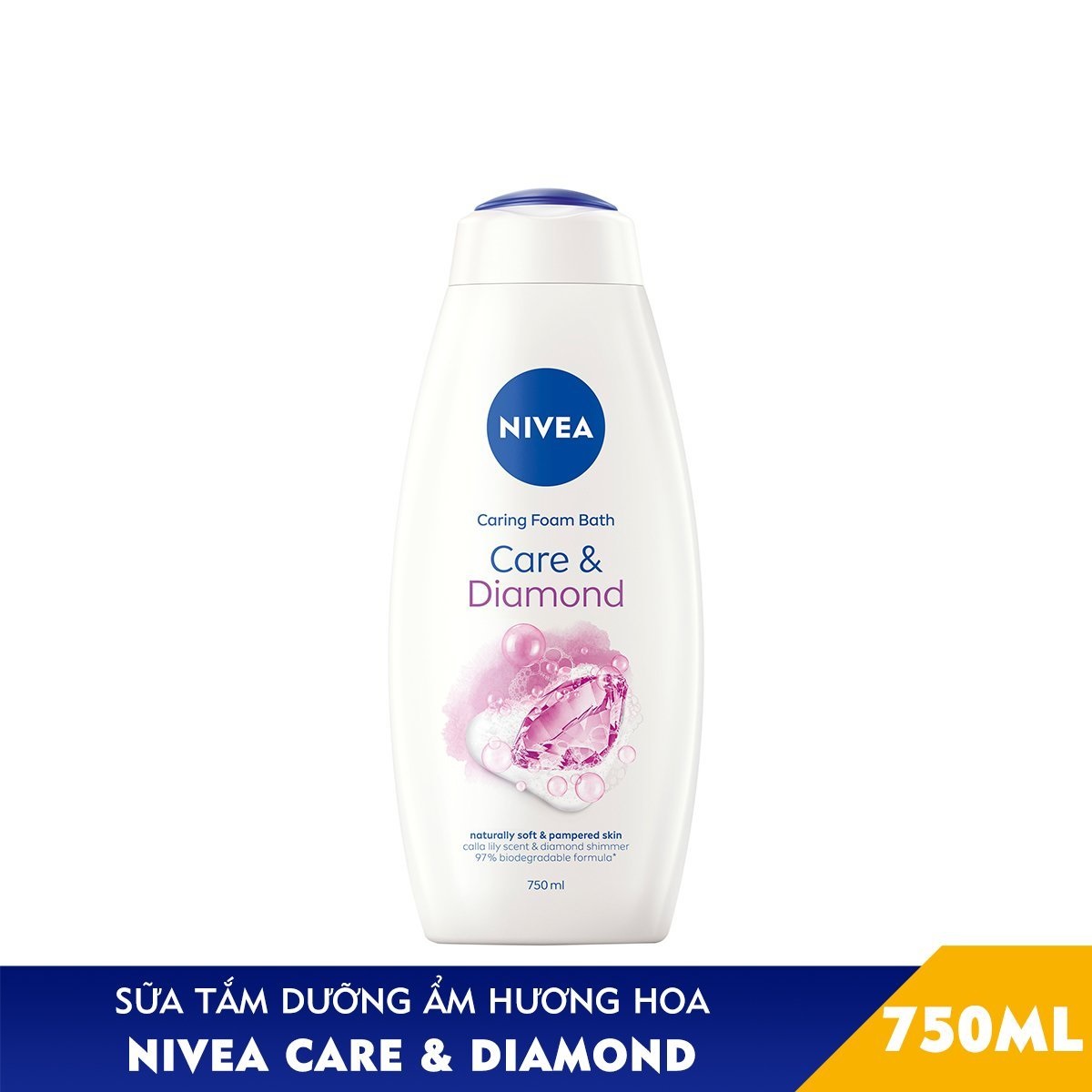 Sữa Tắm Dưỡng Da Nivea Care Rose 750ml