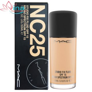 Kem Nền MAC NC25 Studio Fix Fluid SPF15 Chính Hãng 100%