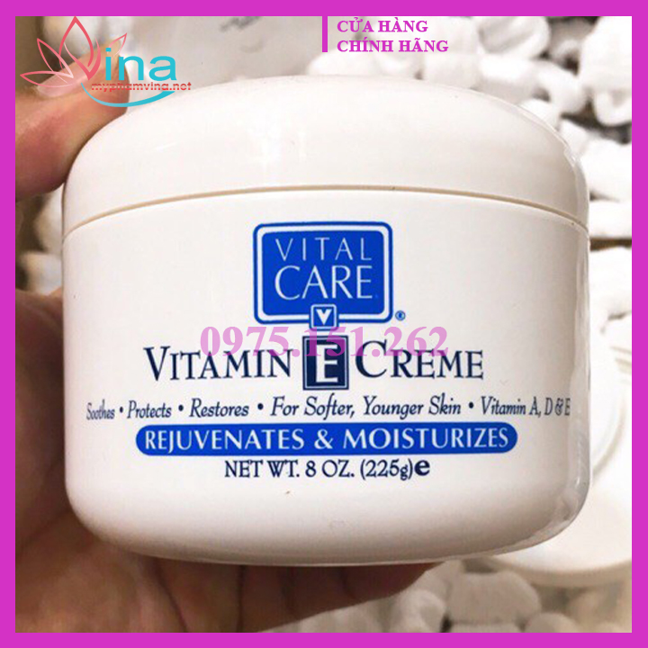 Kem Dưỡng Ẩm Toàn Thân Vital Care Vitamin E Cream 225g 1