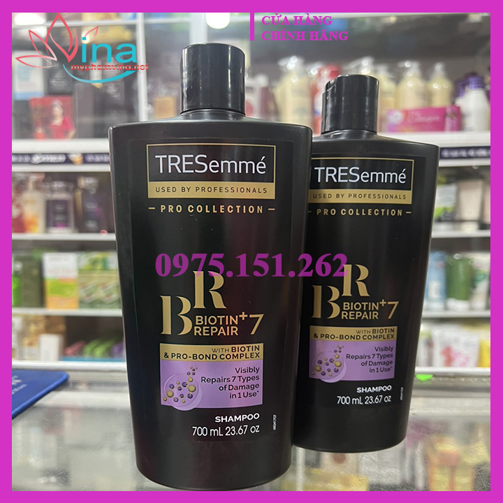 Dầu Gội TRESemme Repair & Protect 7 with Biotin 700ml Vào Nếp Suôn Mượt - Mỹ