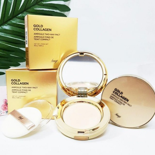 Phấn phủ The Face Shop Fmgt Gold Collagen Ampoule Two-Way Pact No.201 9.5g - V201 2