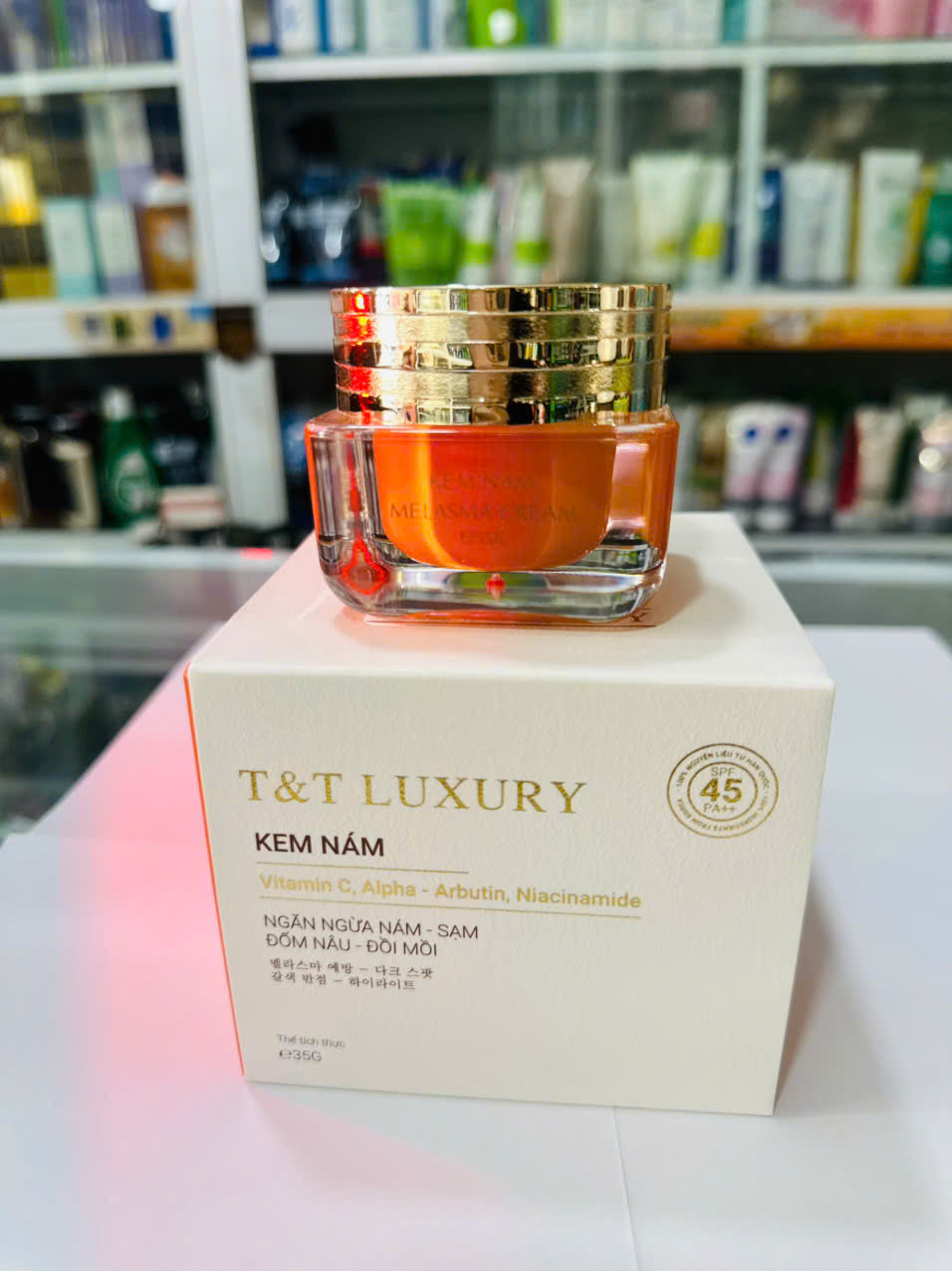 Kem T&T Luxury  sạch nám - sạm - đốm nâu - đồi mồi 35g 2