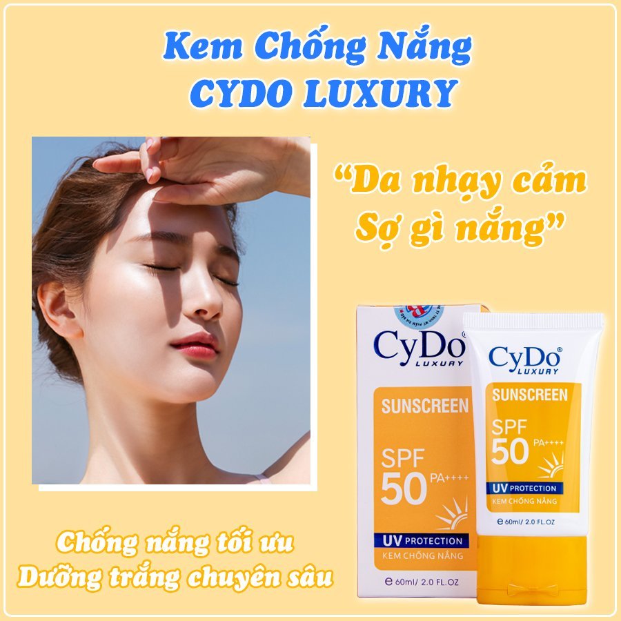 KEM CHỐNG NẮNG CYDO LUXURY SPF50 TUÝP 60ML