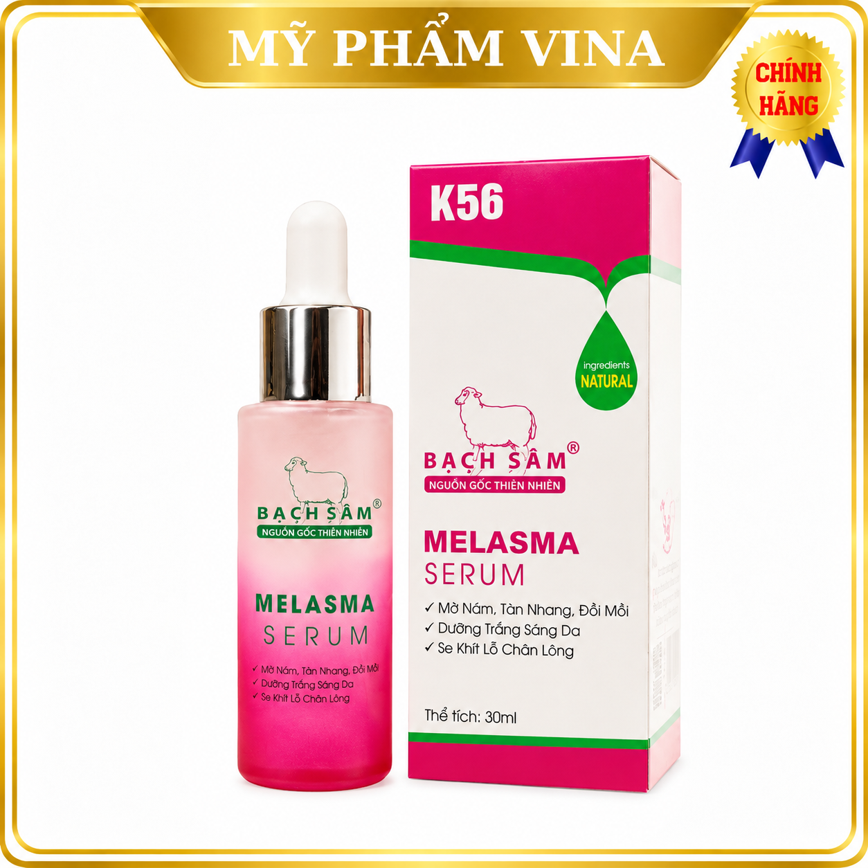 Serum Bạch Sâm K56 Dưỡng Trắng Da Mờ Nám 30ml 1