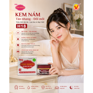 Kem HQ Cosy White H18 Nám Tàn Nhang Đồi Mồi 18gr