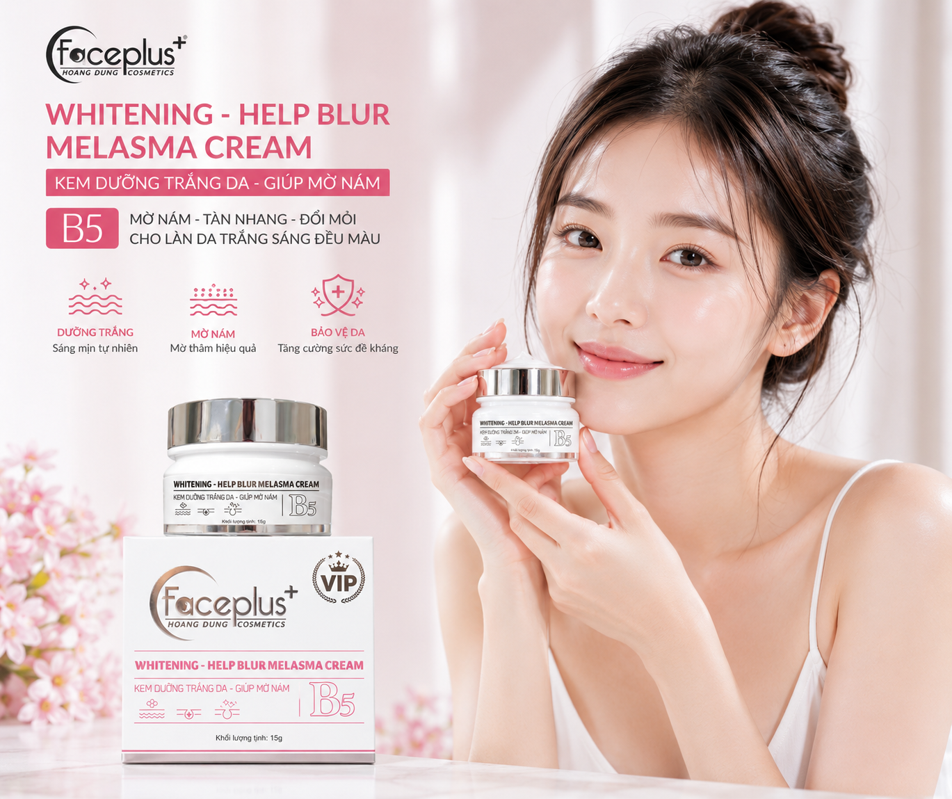 Kem FacePlus+ Sạch Nám - Tàn Nhang - Đồi Mồi 15g 2