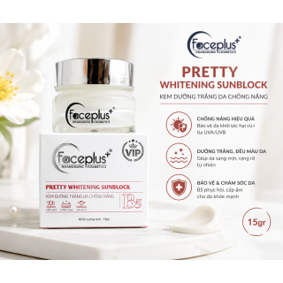Kem  FacePlus+ Dưỡng Trắng Da Chống Nắng 15gr