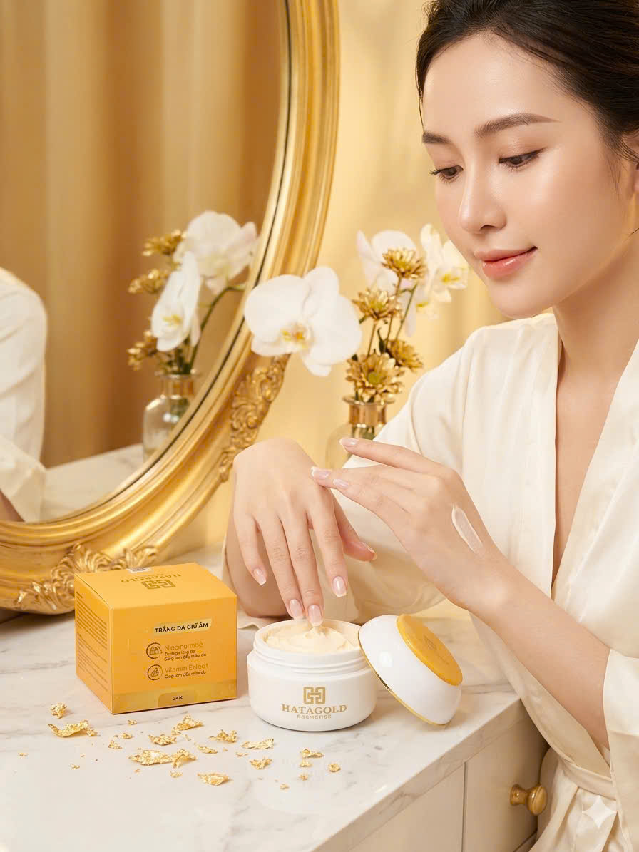 Kem Dưỡng Body Hatagold Bật Tông Sau 7 Ngày - Perfume Gold Whitening Body Cream - 120g 1