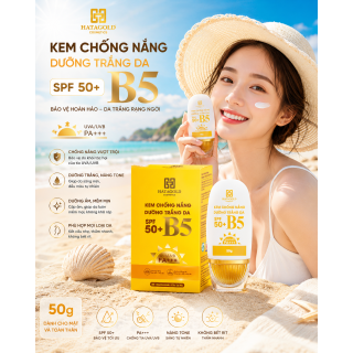 Kem Chống Nắng Hatagold Chiết Xuất Từ Cúc La Mã SPF50+ - Perfect Protection Whitening Sun Cream SPF 50+ PA++++ - 50gr