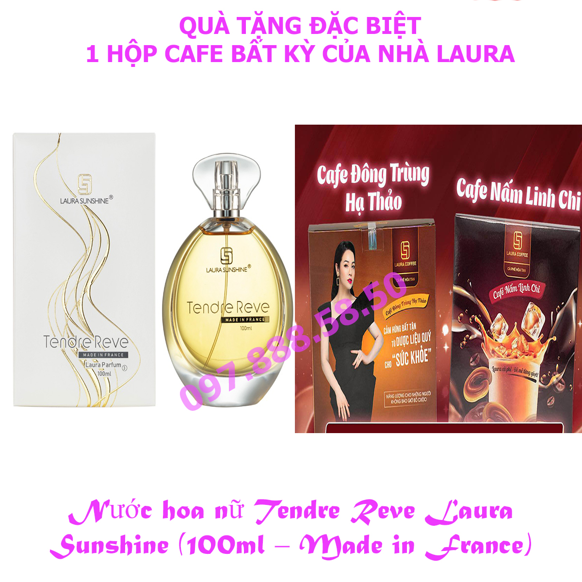 Nước hoa Nữ Tendre Reve Laura Paris No3 100ml - Laura Sunshine Nhật Kim Anh 1