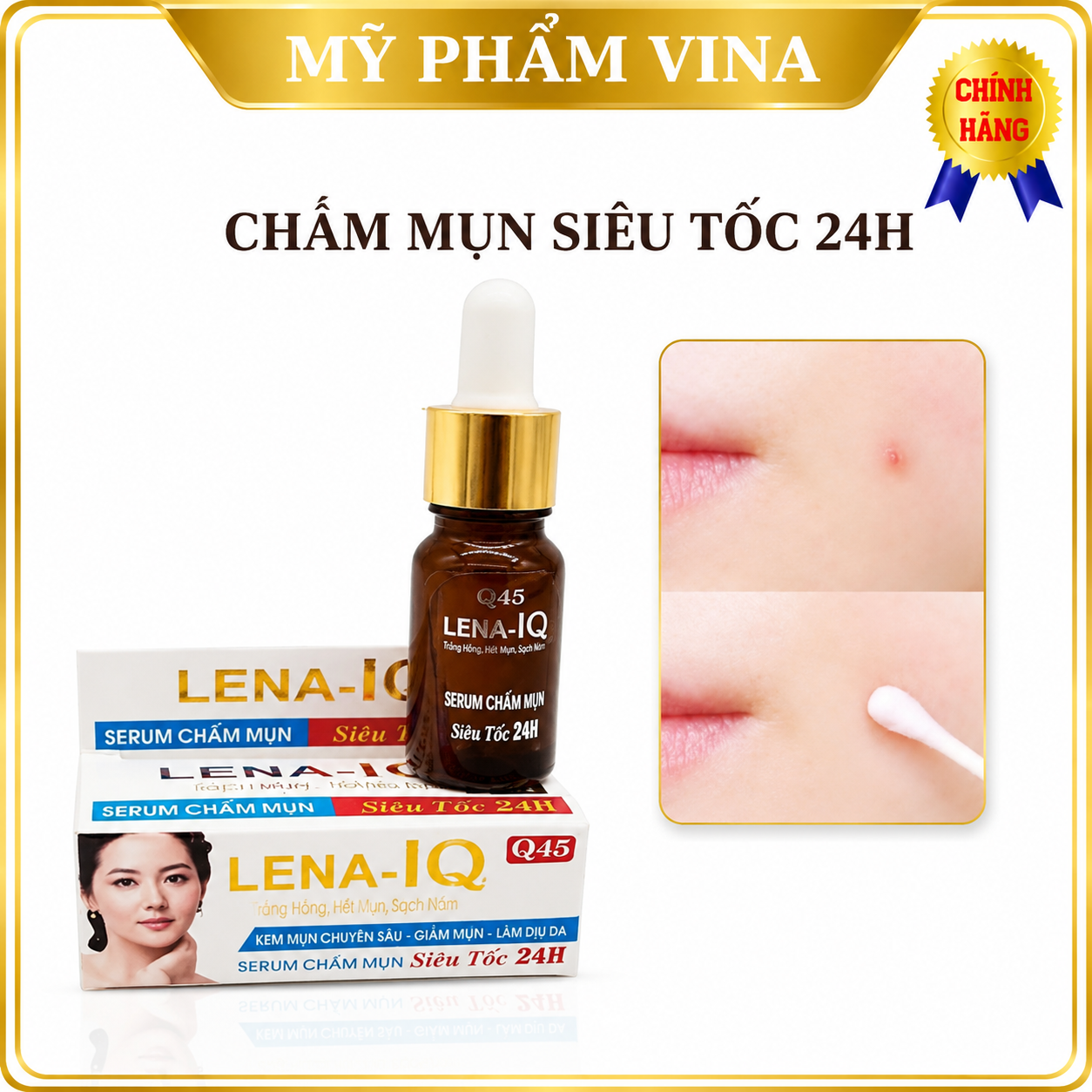 Serum chấm mụn siêu tốc LENA-IQ Q45 (10g) 1